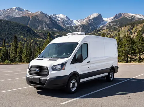City to Summit Courier refrigerated cargo van for temperature-controlled delivery between Denver and Colorado mountain communities